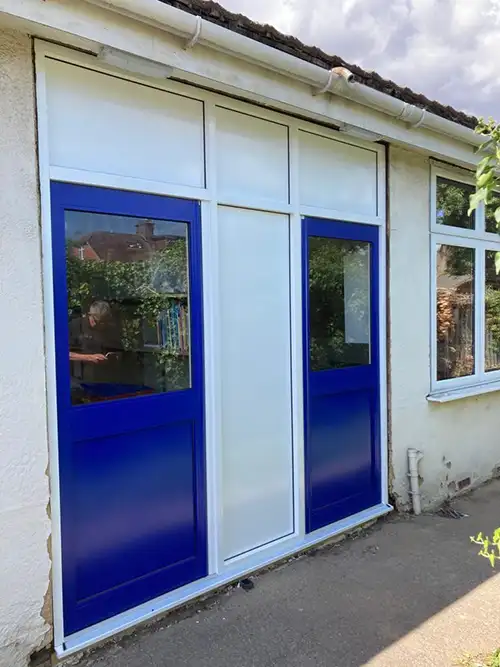 New aluminium doors installed at the school by DT Services