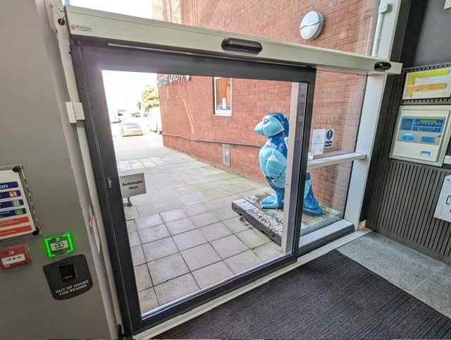 a new autodoor installed by DT services