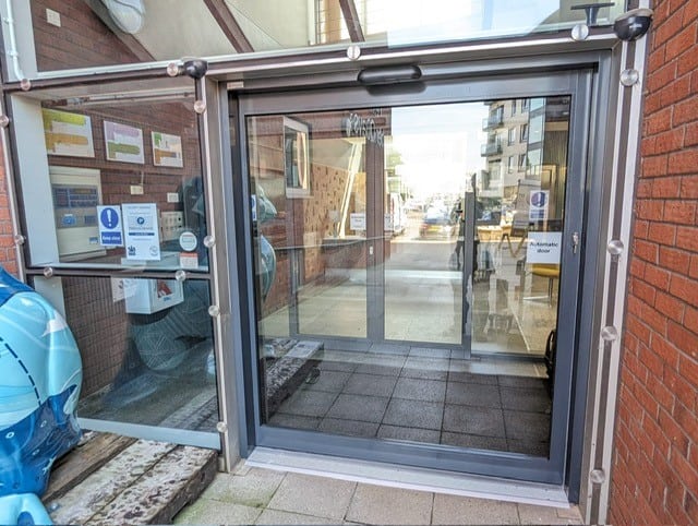 Automatic door installed in Hull Marina 