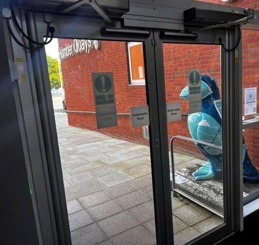 A new automatic door in Hull