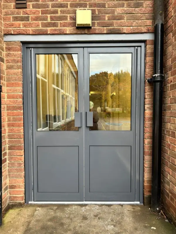 A fire door installed at a school in York
