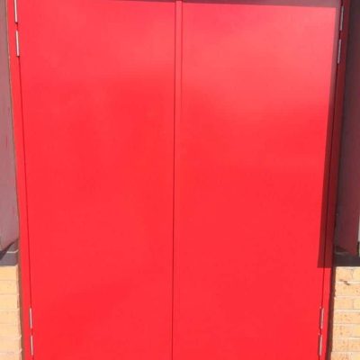Steel security doors replaced in Leeds, by DT Services